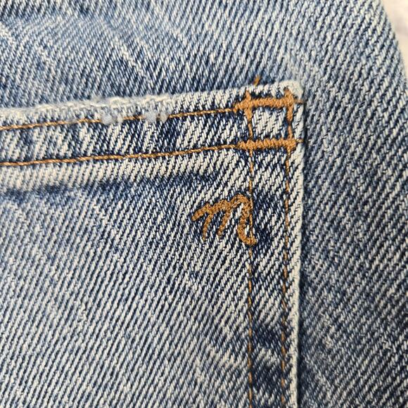 Madewell Women's Denim The Perfect Jean Short Frayed Hem Stretch MC647 size 25 - Picture 5 of 14